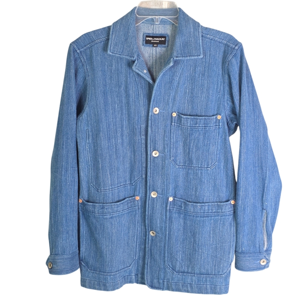 Spier & Mackay Handloom Denim Core Elevated Workwear Women's Cout Size XXS